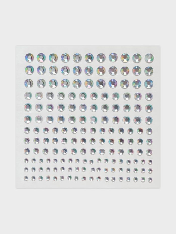 Стразы самоклеящиеся для декора, d=3/4/5/6 мм, набор 165 шт., с голографией фото 1 &mdash; PalitraMastera