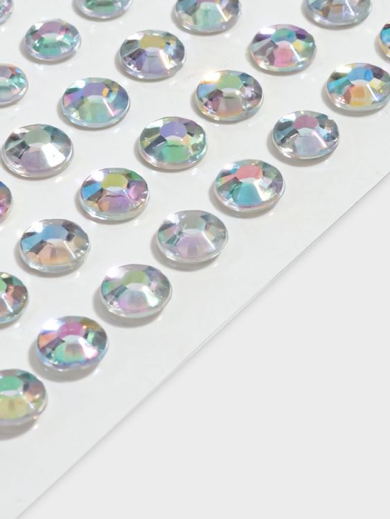 Стразы самоклеящиеся для декора, d=3/4/5/6 мм, набор 165 шт., с голографией &mdash; PalitraMastera