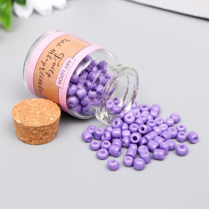 Бисер круглый 6/0 в бутылочке &quot;Глициния&quot; 20 гр  6075113 — PalitraMastera