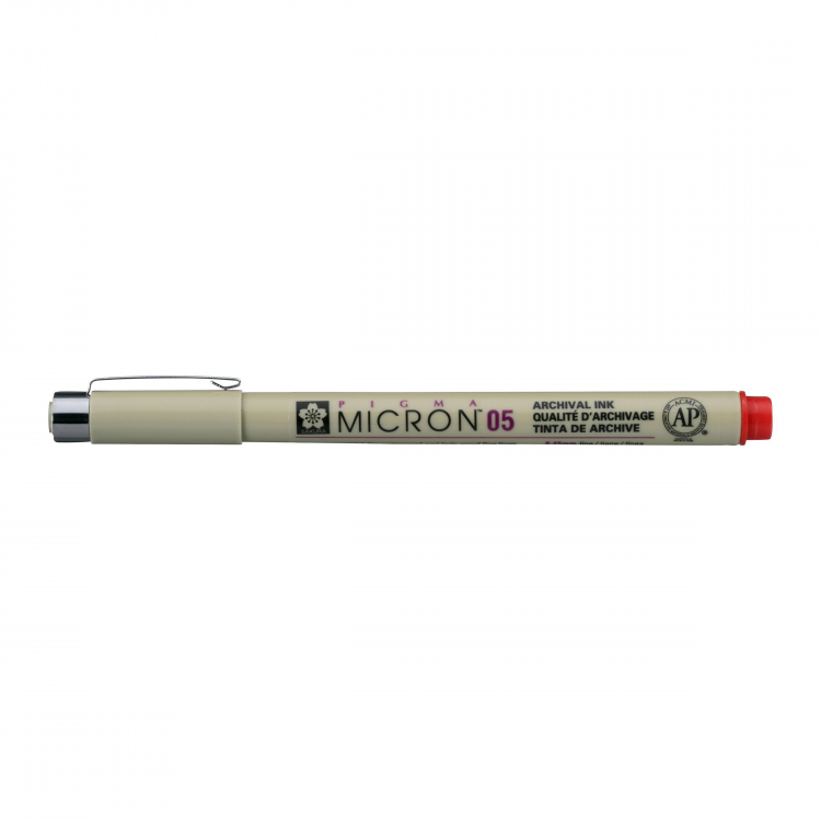 Ручка капиллярная Pigma Micron 0.45мм Красный &mdash; PalitraMastera
