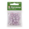 1301137 Бусины стеклянные 'Нефритовое кракле' 8мм, упак/34шт., Astra&Craft (2 сиреневый) фото 2 — PalitraMastera