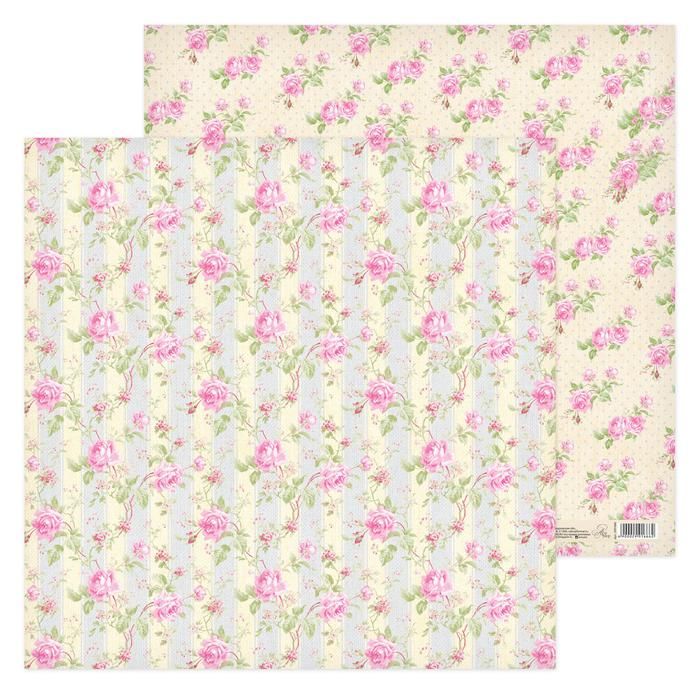 Бумага для скрапбукинга "Цветочные мечты", 30.5х30.5 см  2991666 фото 1 — PalitraMastera