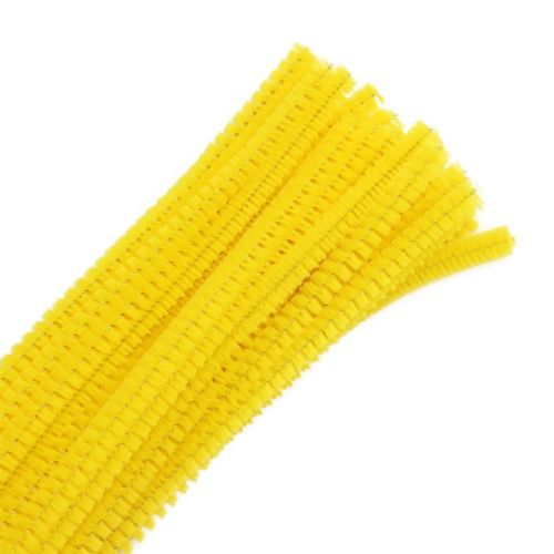 Синель-проволока, 6мм*30см, 30шт/упак, Astra&amp;Craft (A-038 желтый) — PalitraMastera