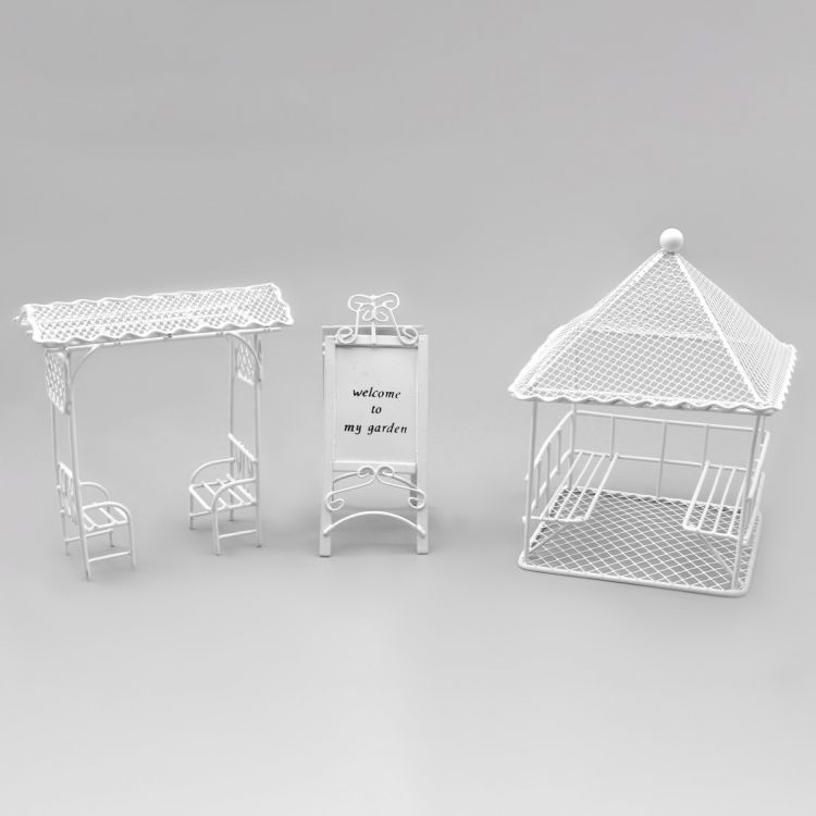 Мебель для куклы, 3 предмета (беседка 2 шт, доска), Астра — PalitraMastera