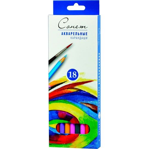 Набор акварельных карандашей 18цв "Сонет" --- фото 1 &mdash; PalitraMastera