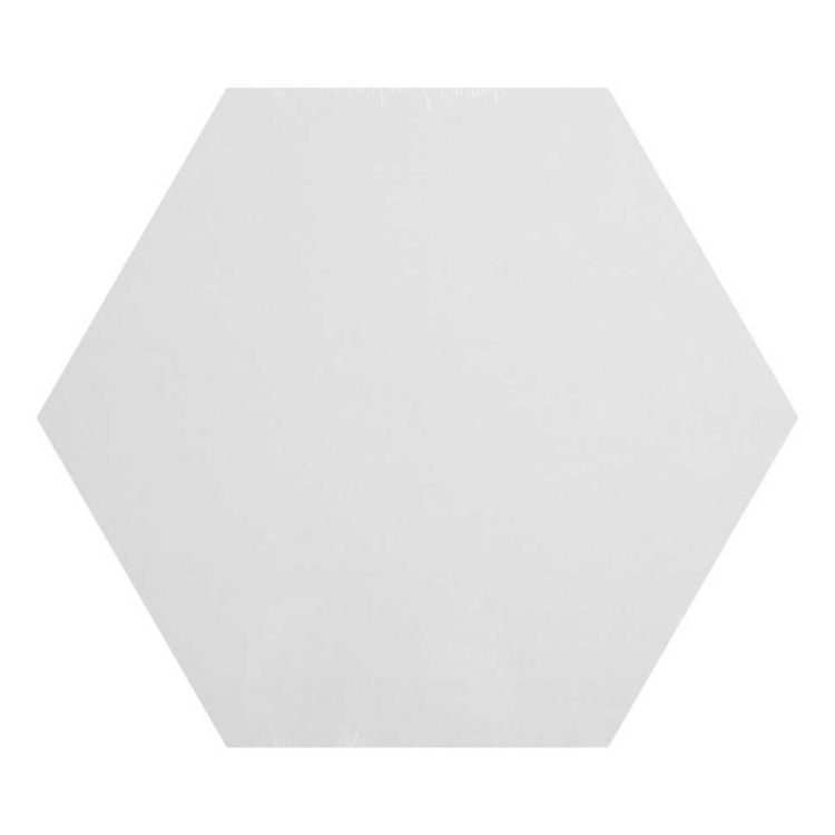 Холст на картоне &quot;Сонет&quot;, шестигранный, диаметр 30 см, 280 г/м2, 100% хлопок, акриловый грунт, среднее зерно, упакован в пленку — PalitraMastera