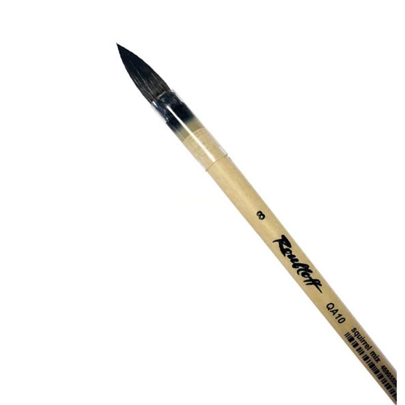 Кисть Белка МИКС кр. ручка короткая №08 в плен.обойме фото 1 — PalitraMastera