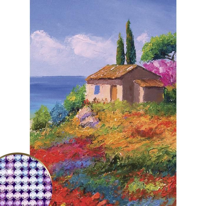 Алмазная вышивка с частичным заполнением «Пейзаж», 15 х 21 см. Набор для творчества фото 1 — PalitraMastera