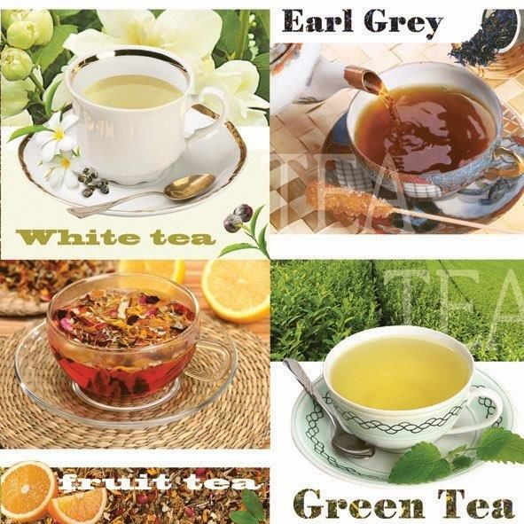 Салфетки - трехслойные, Daisy, разные сорта чая в чашечках фото 1 — PalitraMastera