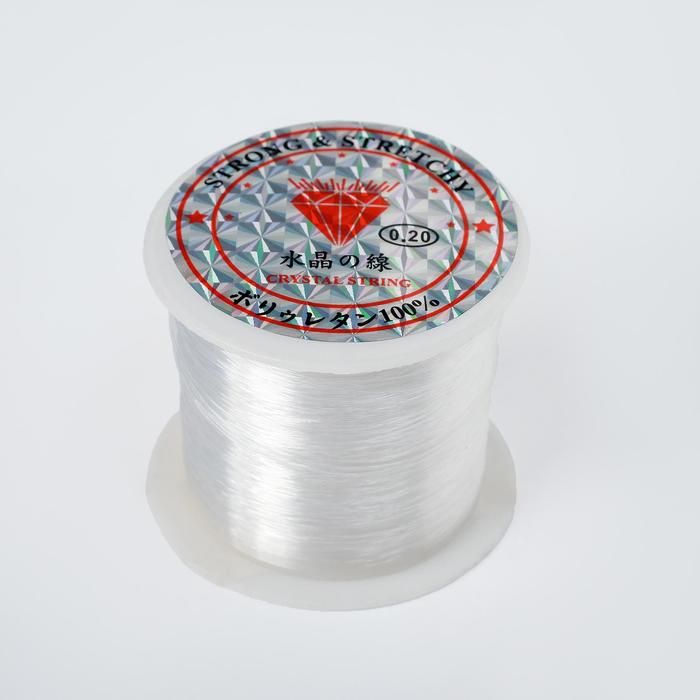 Леска , 0.2мм, цвет бело-прозрачный , катушка 100м  6885384 фото 1 — PalitraMastera