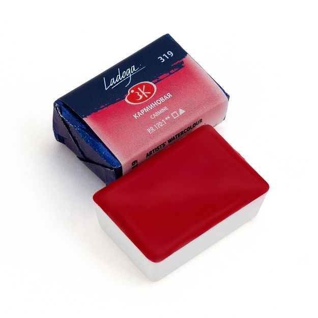 Ладога акварель кювета, 319 карминовая 2,5 мл фото 1 — PalitraMastera