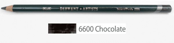 Профессиональный цветной карандаш Artist, круглый корпус 8 мм, грифель - 4 мм, цвет - 6600  шоколадный фото 1 &mdash; PalitraMastera