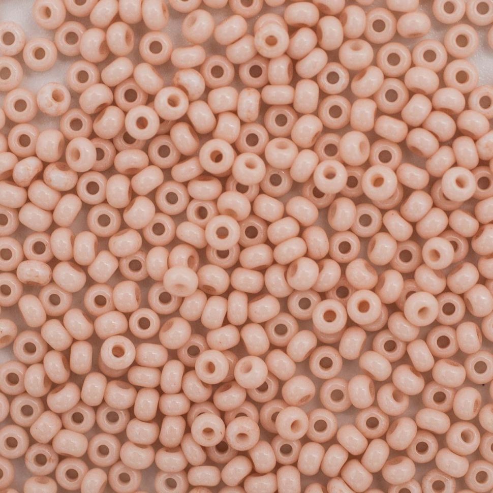 Бисер Preciosa 5г (03211), персиковый матовый непрозр. фото 1 &mdash; PalitraMastera