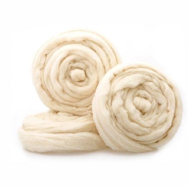 Сливер тонкая шерсть 100%, суровый 166, 50 гр для валяния — PalitraMastera