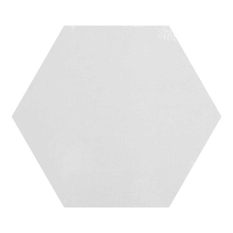 Холст на картоне &quot;Сонет&quot;, шестигранный, диаметр 20 см, 280 г/м2, 100% хлопок, акриловый грунт, среднее зерно, упакован в пленку — PalitraMastera