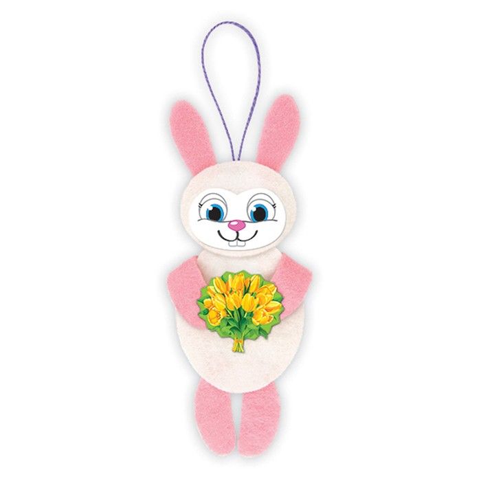 Набор для изготовления фигурки из фетра &quot;Зайка&quot; АФ 01-352 9629088 — PalitraMastera