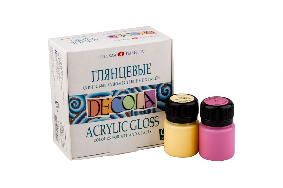 Декола Набор акрил глянцевый  9 шт х 20 мл фото 1 — PalitraMastera