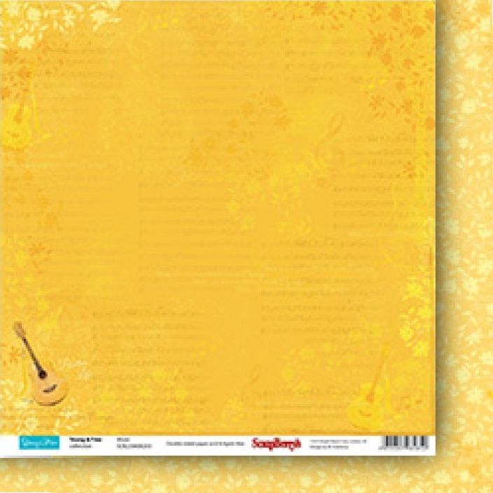 Бумага для скрапбукинга 30,5х30,5 см 190 гр/м двусторон Подружки Музыка внутри, (10 шт*уп) фото 1 &mdash; PalitraMastera