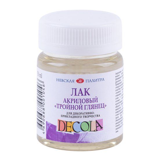 Декола акриловый лак тройной глянец банка 50 мл &mdash; PalitraMastera