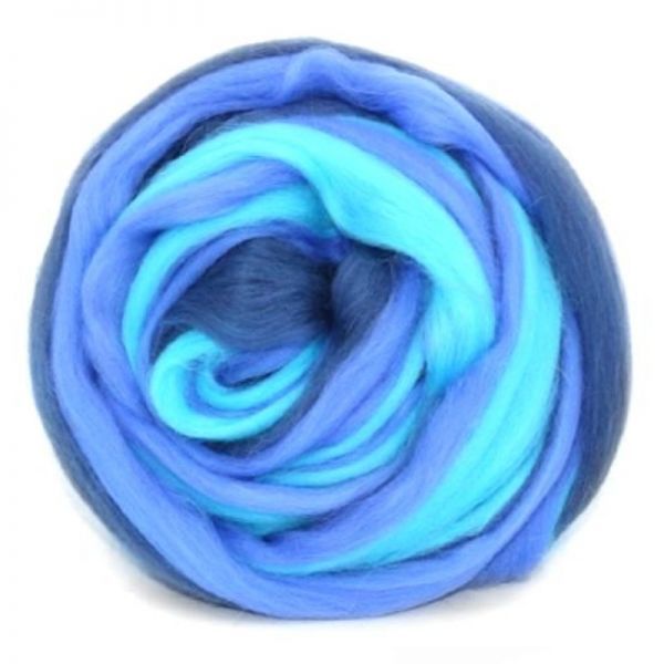 Полутонкая шерсть мультиколор 100%  №6078 188132, 100гр фото 1 — PalitraMastera