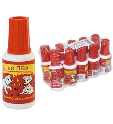 Клей ПВА CULLINAN,  20 гр., с кисточкой &quot;Далматинцы&quot; — PalitraMastera