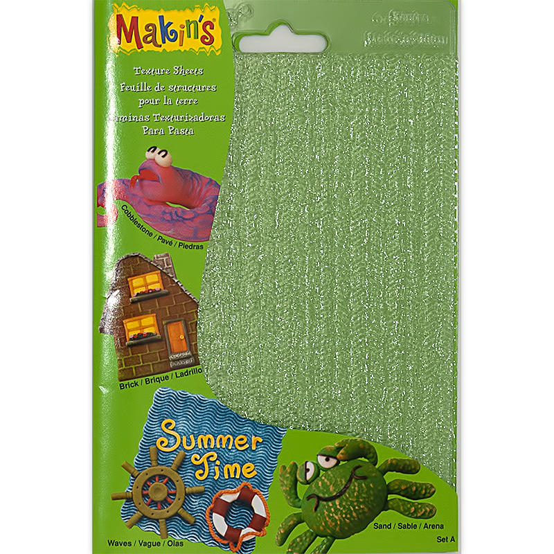 Текстурные листы Makins - Комплект А - песок, волны, булыжники, кирпичи--- фото 1 — PalitraMastera