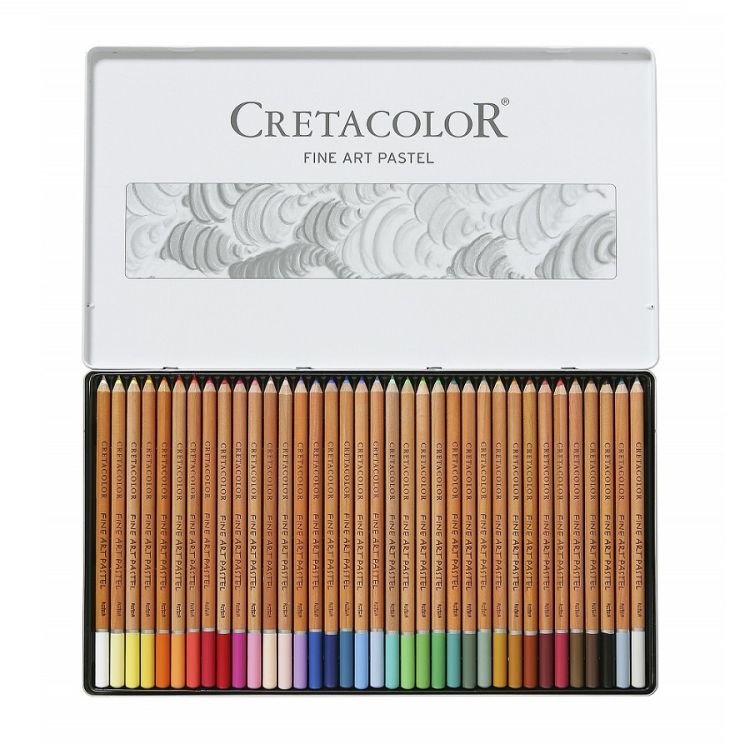 Набор пастельных карандашей &quot;FINE ART PASTEL&quot; в металлической коробке, 36 цветов/Creta Color/Австрия — PalitraMastera