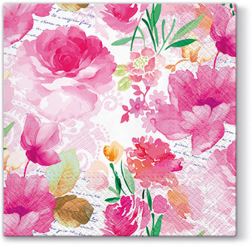 Салфетки трехслойные для декупажа, коллекция "Lunch" PAW Decor Collection "Романтический дневник" &mdash; PalitraMastera