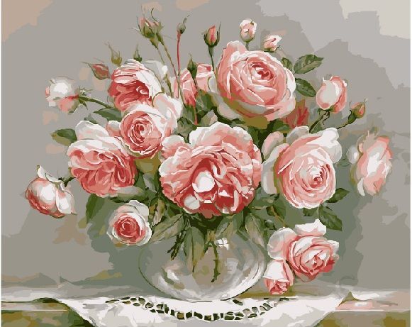 Картина по номерам G 436 Пионы в вазе 40*50 фото 1 &mdash; PalitraMastera