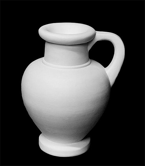 Кувшин с одной ручкой, гипс (арт.50-554) фото 1 &mdash; PalitraMastera