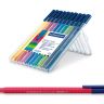Фломастеры STAEDTLER "Triplus color 323" 10 цв., толщ. линии - 1мм, трехгранные, пласт. футляр фото 1 &mdash; PalitraMastera