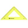 Треугольник Schoolformat 45 гр 14 см пласт. ассорти тониров. с европодвесом фото 2 — PalitraMastera