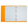 Тетрадь на кольцах A5 80 листов в клетку Calligrata, пластиковая обложка, блок офсет, оранжевая фото 4 — PalitraMastera