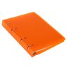 Тетрадь на кольцах A5 80 листов в клетку Calligrata, пластиковая обложка, блок офсет, оранжевая фото 5 — PalitraMastera