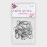 Карабин металлический, 38 * 12 мм / 10 * 1 мм, 1 шт, цвет серебристый фото 4 &mdash; PalitraMastera