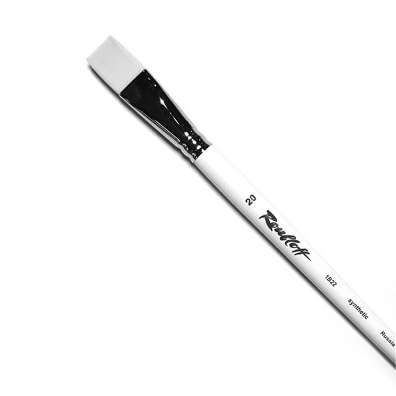 Синтетика под щетину плоская, удл. ручка № 20 /Roubloff /1B22 фото 1 — PalitraMastera