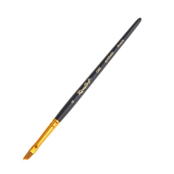 Синтетика наклонная ,кор.черная руч. № 06 /Roubloff /1365 фото 1 — PalitraMastera