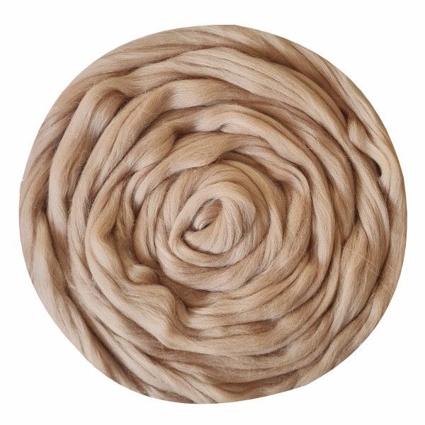 Полутонкая шерсть 100%, верблюжий 412, 100гр для валяния &mdash; PalitraMastera