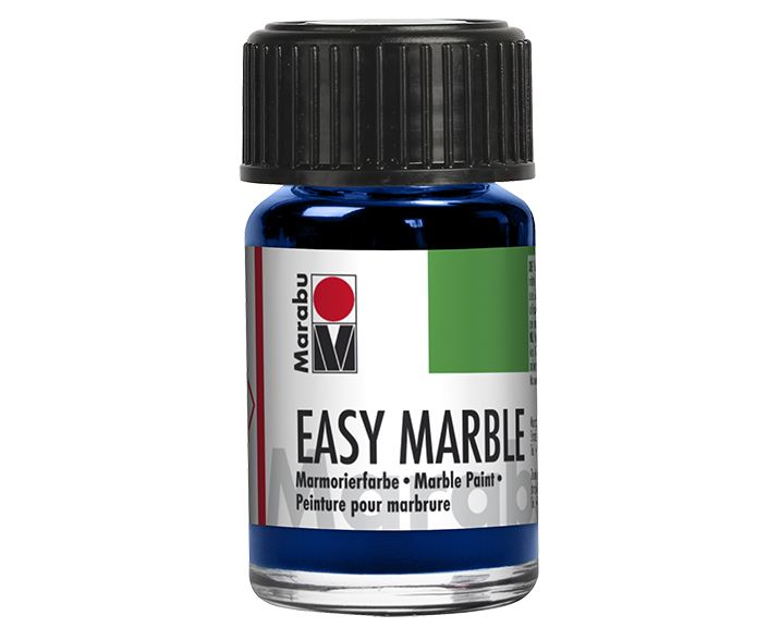 Marabu Краски для мраморирования «Easy Marble», 15 мл, ультрамарин темный фото 1 &mdash; PalitraMastera