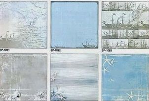 Набор Fun Kingdom Бумага для скрапбукинга "Море, карты"" 6 листов--- фото 1 — PalitraMastera