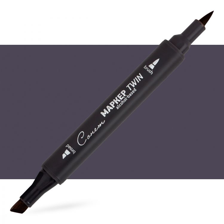 Маркер спиртовой Сонет Twin Brush, сиренево-серый--- — PalitraMastera