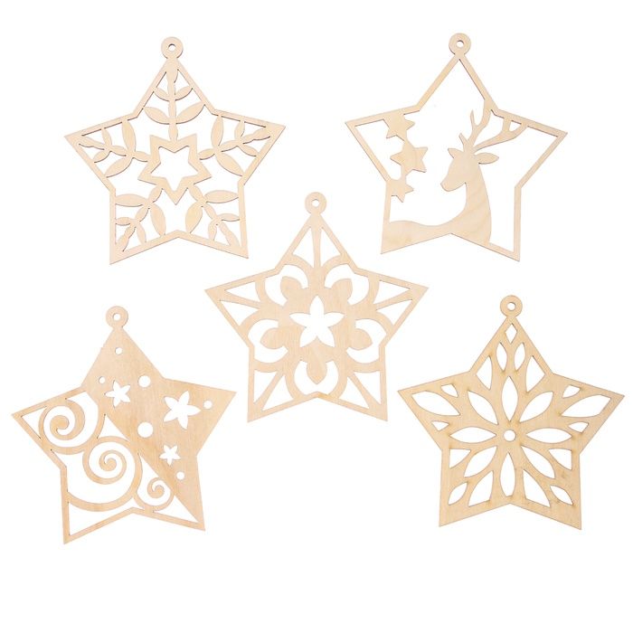 Заготовки для творчества на новый год «Звёздочки» — PalitraMastera