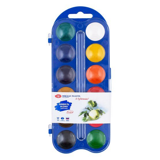 &quot;Я - Художник!&quot; набор акварели 12 цв. пласт синий — PalitraMastera