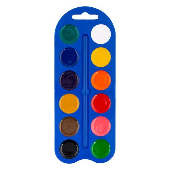 &quot;Я - Художник!&quot; набор акварели 12 цв. пласт синий — PalitraMastera