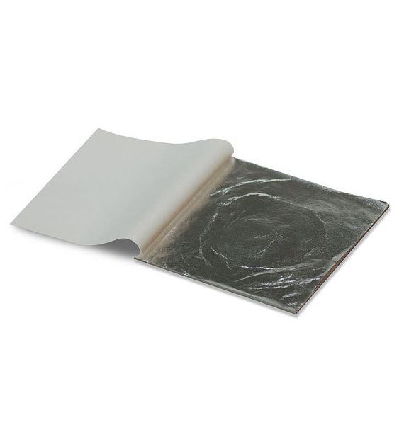 Поталь в листах 14х14 см, цвет - серебро, книжка 6 листов DK25242 фото 1 &mdash; PalitraMastera