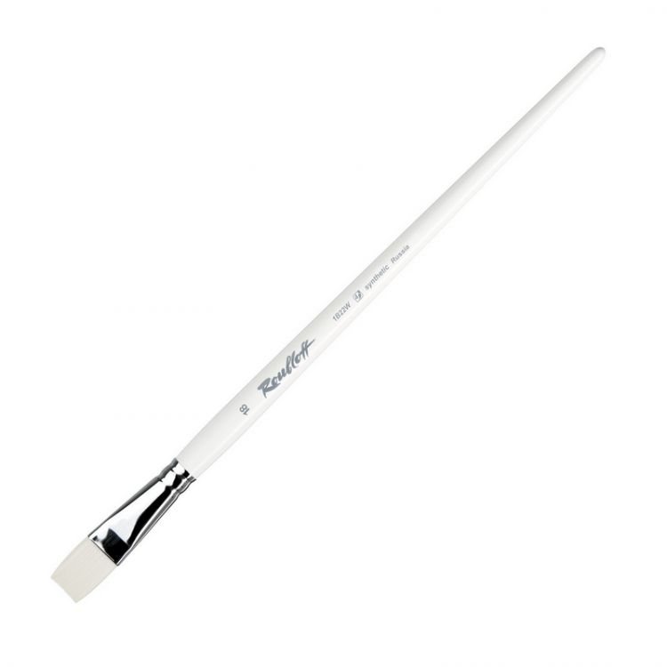 Синтетика под щетину плоская, удл. ручка № 18 /Roubloff /1B22 — PalitraMastera