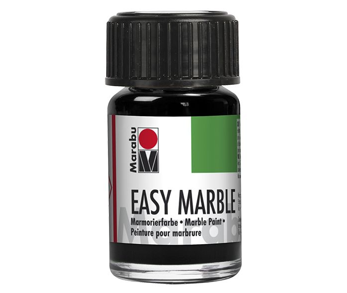 Marabu Краски для мраморирования «Easy Marble», 15 мл, черный — PalitraMastera
