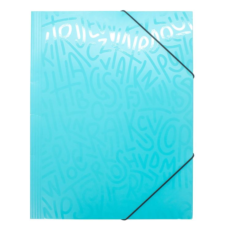 LAMARK110 Папка на резинке Lamark Delight Time, картон, 240х310х27, цвет лёд — PalitraMastera