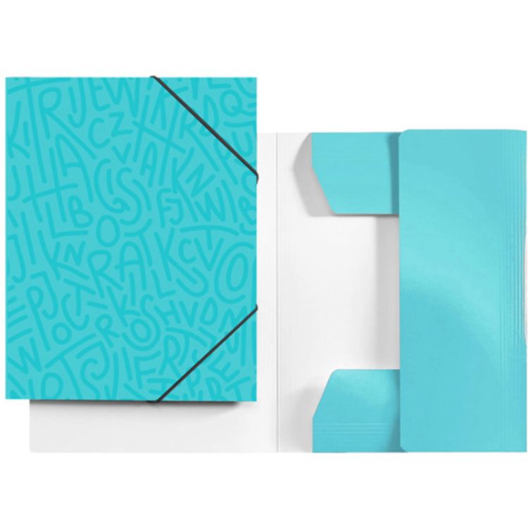 LAMARK110 Папка на резинке Lamark Delight Time, картон, 240х310х27, цвет лёд — PalitraMastera