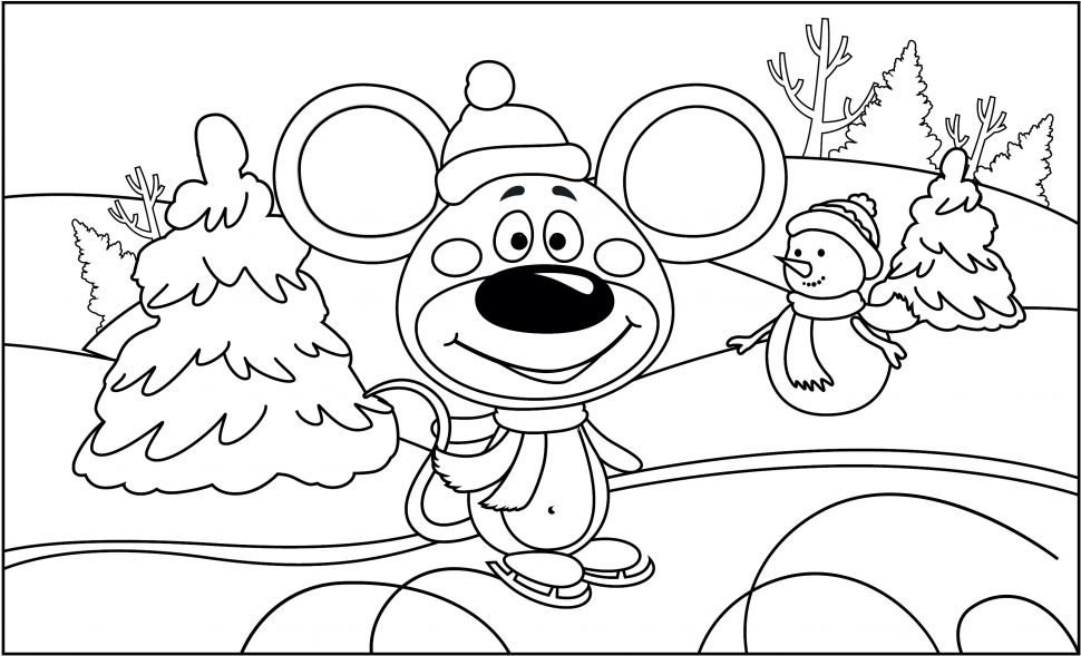 Цветик Холст на подрамнике с эскизом, "Мышонок", 15х25см фото 1 &mdash; PalitraMastera